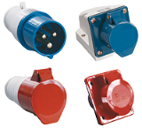 Розетки і вилки силові, монтажні набори