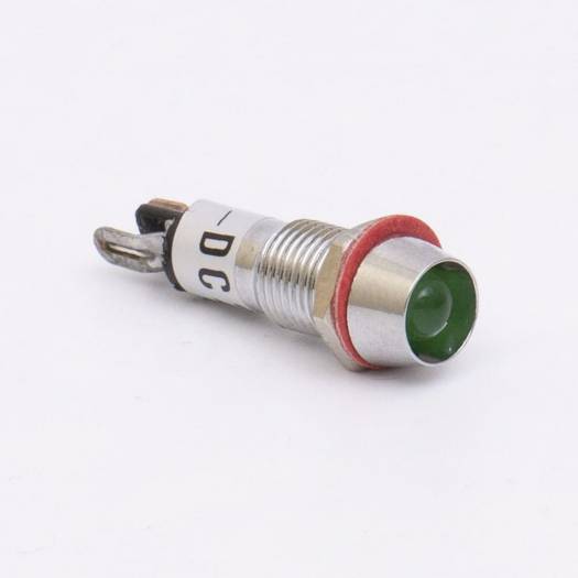 Світлодіодний індикатор металевий AD22C-10 24v AС/DС, зелений 000144078