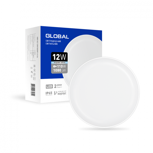 Світильник світлодіодний GLOBAL 1-GBH-02-1250-C 12W 5000K 000118800