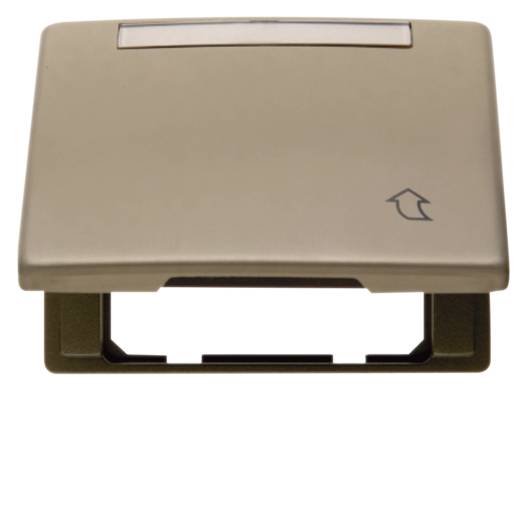 Рамка 1Х з кришкою з полем д/надпису, плоский варіант, бронза, ARSYS 000026599