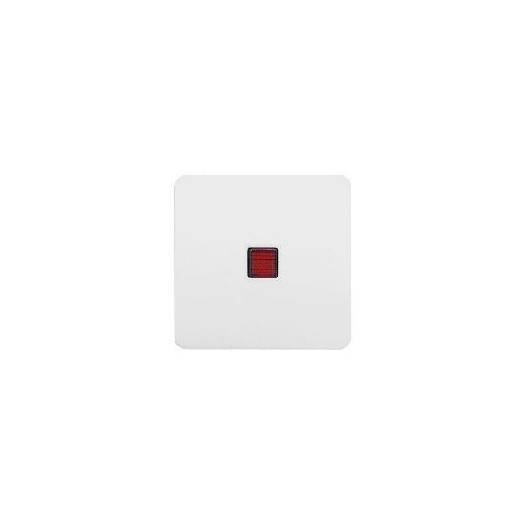 Клавиша с красной линзой для 1-клавишных выключателей со знаком 