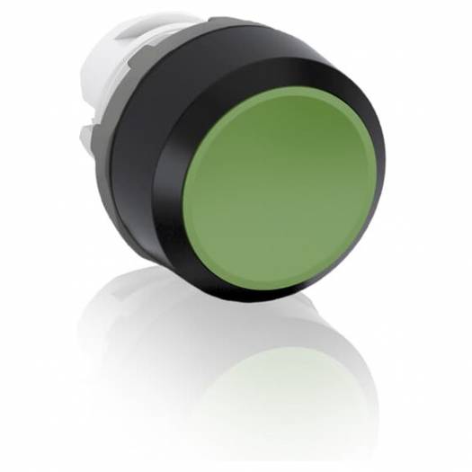 MP1-10G Кнопка скрытая, без фиксации, черное пластиковое кольцо, зеленая (Арт. 1SFA611100R1002) 000072321