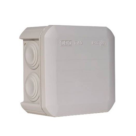 Коробка розподільча Obo Bettermann T 40, 90х90х52, IP 55, світлосіра, з кабельними вводами М00005167