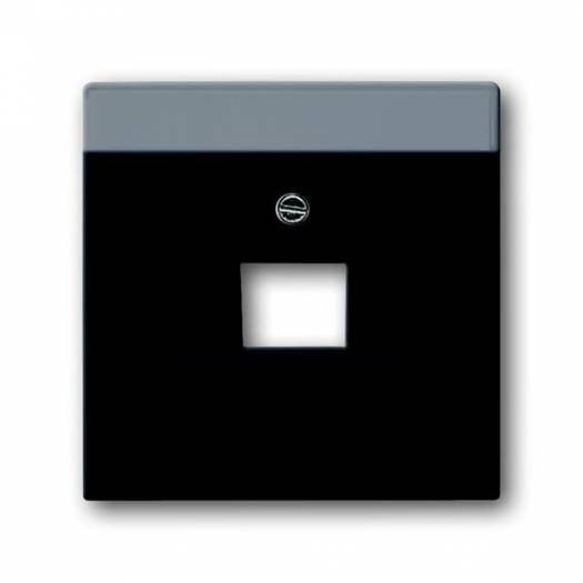 1803-885 Центральная панель  для коммутационных розеток наклонная Future черный бархат (Арт. 2CKA001710A3912) 000088703