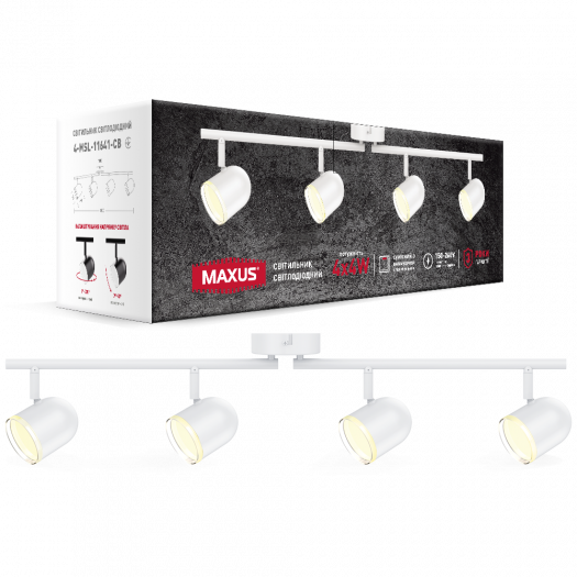 Светильник светодиодный MSL-01C MAXUS 16W 4100K белый (4-MSL-11641-CW) 000118724