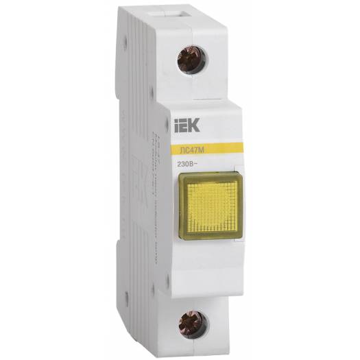 Сигнальная лампа ЛС-47М (желтая) (матрица), IEK (Арт. MLS20-230-K05) 000029234