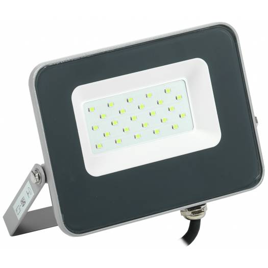 Прожектор LED СДО 07-20G green IP65 сірий IEK 000053296