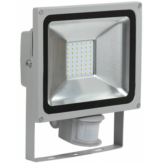 Прожектор СДО 05-30Д (с датчиком движения) светодиодный, серый, SMD, IP44, IEK (Арт. LPDO502-30-K03) 000033928