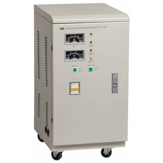 Стабилизатор напряжения СНИ1-15 кВА, электромеханический, однофазный, IEK (Арт. IVS10-1-15000) 000029551