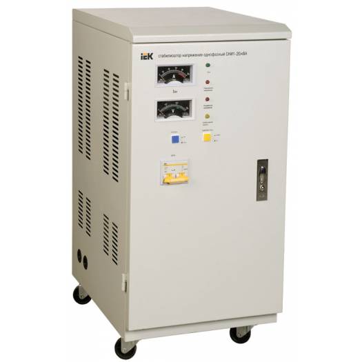 Стабилизатор напряжения СНИ1-20 кВА, электромеханический, однофазный, IEK (Арт. IVS10-1-20000) 000029552