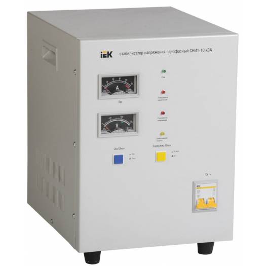 Стабилизатор напряжения СНИ1-10 кВА, электромеханический, однофазный, IEK (Арт. IVS10-1-10000) 000029550