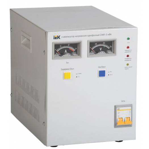 Стабилизатор напряжения СНИ1- 5 кВА, электромеханический, однофазный, IEK (Арт. IVS10-1-05000) 000029548