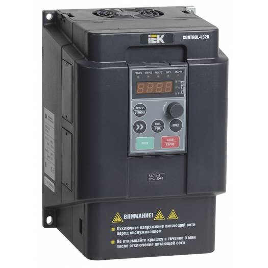 Частотний перетворювач CONTROL-L620 380В, 3Ф 5,5-7,5 kW IEK 000038036