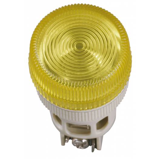 Лампа ENR-22 сигнальна d22мм жовтий неон/240В цилиндр IEK 000032166