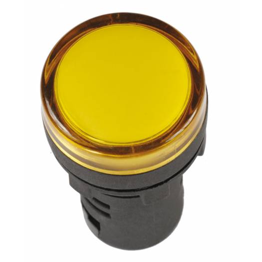 Лампа AD16DS LED-матрица, желтая, d16мм, 12В AC/DC, IEK (Арт. BLS10-ADDS-012-K05-16) 000032134
