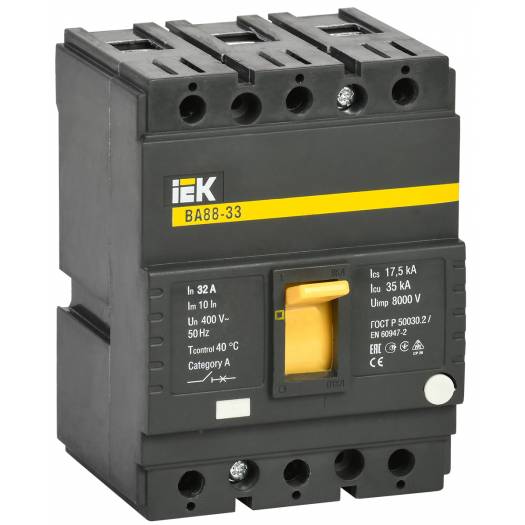 Автоматический выключатель ВА88-33 3Р, 32А 35кА, IEK (Арт. SVA20-3-0032) 000029295