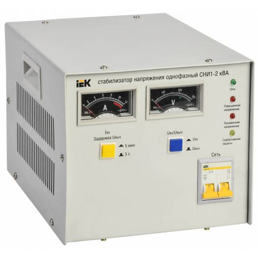 Стабилизатор напряжения СНИ1- 2 кВА, электромеханический, однофазный, IEK (Арт. IVS10-1-02000) 000029546