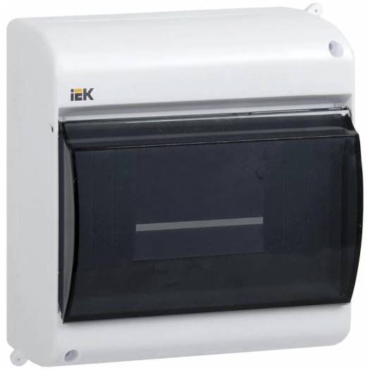Бокс с прозрачной крышкой КМПн 2/6 для 6 Автоматический выключатель IEK (MKP42-N-06-30-09-U) 000118378
