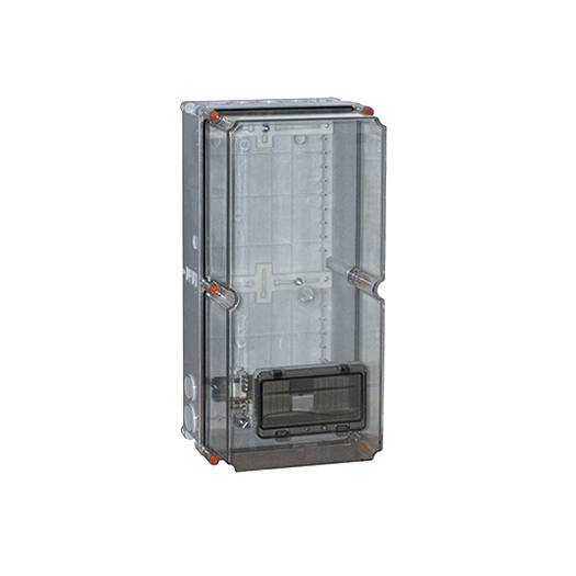 Коробка розподільча пластикова ZP50 IP55 (505*250*204) c віконцем під 8-модулів 000018083