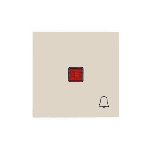 Клавіша з червоною лінзою для 1-клавішних вимикач. зі знаком 