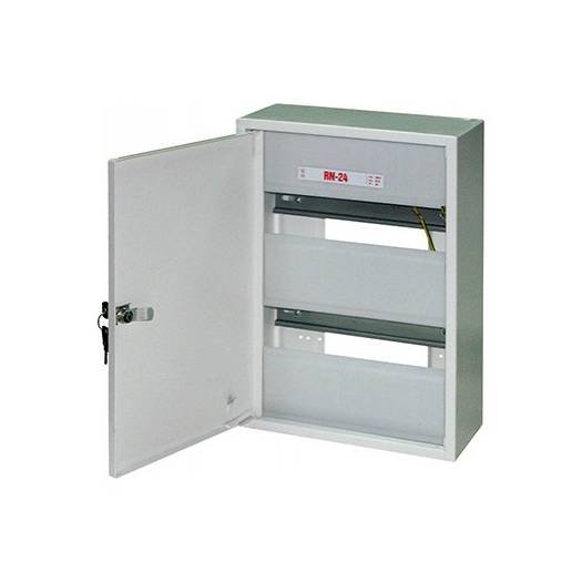 Шкаф распределительный KARWASZ e.mbox.RN-24 металлический, навесной, 24 модуля, 350х255х125 мм (Арт. RN-24) 000018600