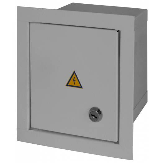Шкаф E.NEXT e.mbox.stand.w.06.z металлический, под 6 модулей, встраиваемый, с замком (Арт. s0100018) 000015735