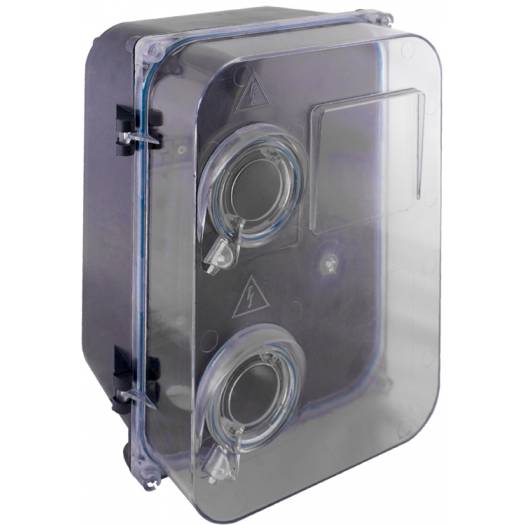 Шкаф пластиковый e.mbox.stand.plastic.n.f3.прозрачный, под трехфазный счетчик, навесной, с комплектом метизов (Арт. s0110004) 000015717
