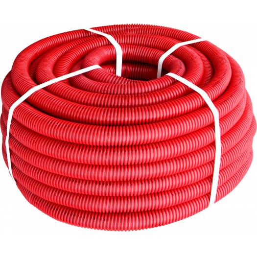 Труба гофрована важка (750Н) e.g.tube.pro.11.16 (50м).red,червона 000039826