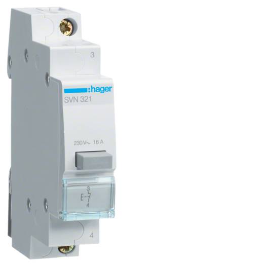 Выключатель кнопочный обратный Hager 230В/16А, 1НЗ, 1м (Арт. SVN321) 000024935