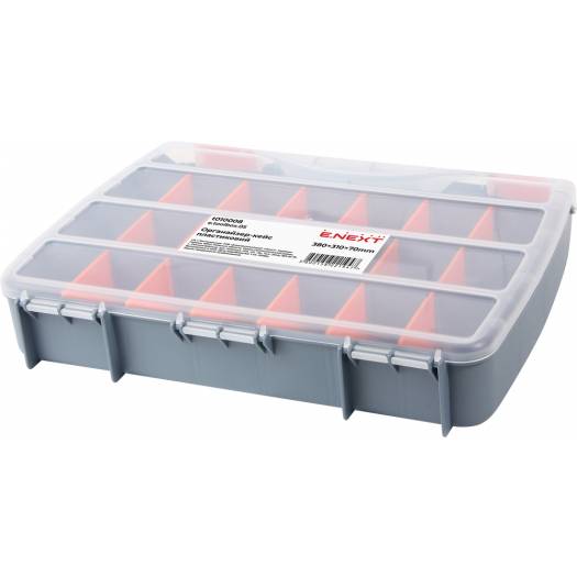 Органайзер-кейс пластиковий, e.toolbox.05, 380х310х70мм 000025727