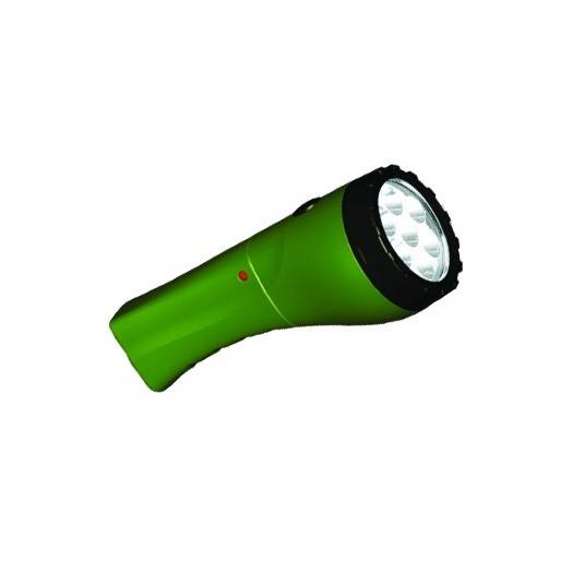 Ліхтар акумуляторний світлодіодний зелений 7LED 000036626