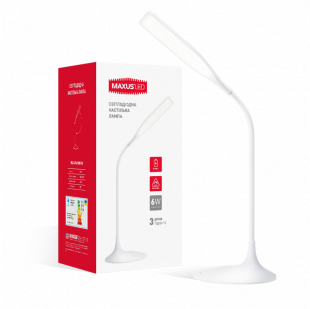 Купить Лампа настольная светодиодная DKL 6W 4100K WH Square (1-DKL-001-01) 850,00 грн