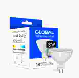 Купить Светодиодная лампа Global MR16 3W яркий свет GU5.3 23,00 грн