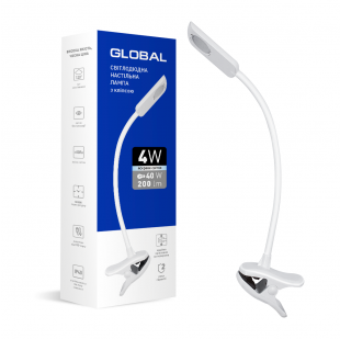 Купить Настольная лампа GLOBAL 1-GDL-03-0441-WT 4W 4100K (1-GDL-03-0441-WT) 375,00 грн