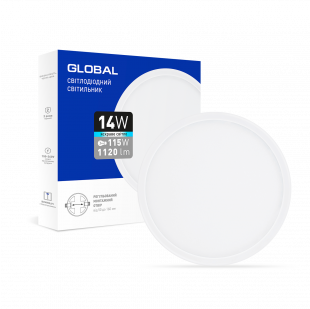Купити LED-светильник точечный встраиваемый GLOBAL SP adjustable 14W, 4100K (круг) 170,00 грн