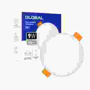 Купить Точечный врезной-накладной LED-светильник GLOBAL SP 2in1 9W, 4100K (круг) 140,00 грн