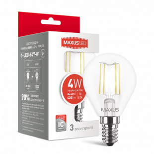 Купить Лампа светодиодная G45 FM 4W 3000K 220V E14 (1-LED-547-01) 62,00 грн