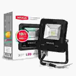 Купити Светодиодный прожектор MAXUS 10W, 5000K 250,00 грн