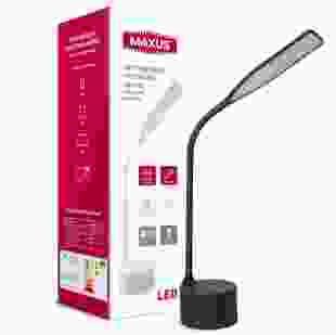 Купить Настольная лампа MAXUS DKL 8W 3000-5700K BK Sound (1-MAX-DKL-002-04) 899,00 грн