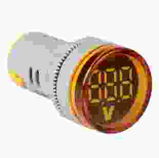 Світлодіодний вольтметр AD22 DC 5-30В, жовтий
