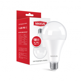 Купить Лампа светодиодная MAXUS 1-LED-783 A80 18W 3000K 220V E27 (1-LED-783) 125,00 грн