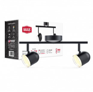 Купити Світильник світлодіодний MSL-01C MAXUS 8W 4100K чорний 700,00 грн