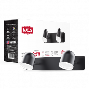 Світильник світлодіодний MSL-01W MAXUS 8W 4100K чорний