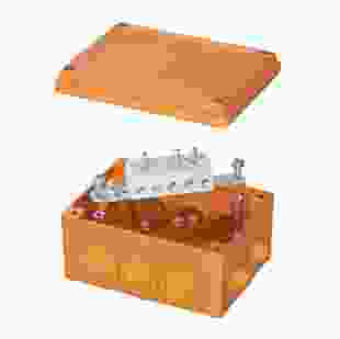 Купить Коробка ответвительная P30-P90, 150х110х70, с кабельными вводами 6х25 мм, серии FS, термопласт, с керамической клеммной колодкой 5х16мм², цвет оранжевый (Арт. FSB21516-DKC) 1 201,10 грн