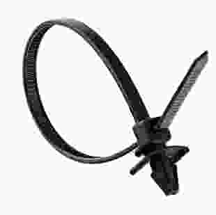 Стяжка кабельна (хомут) з монтажною головкою 5х100 (4,8х100мм) чорна (100шт)