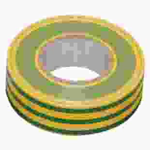 Купити Ізоляційна стрічка 0,13х15 мм жовто-зелена 20 метрів ІЕК 33,30 грн