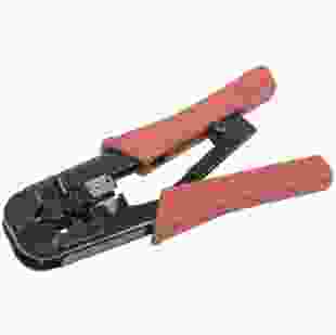 Купить ITK Инструмент обжимной для RJ-45,12,11 с храповым механизмом, сине-оранжевый (Арт. TM1-B11H) 184,00 грн