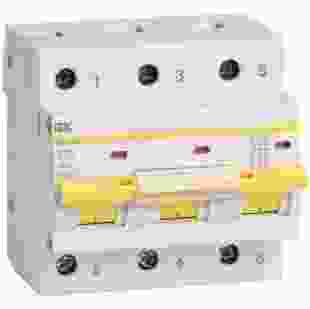 Купить Автоматический выключатель ВА47-100, 3Р, 63А, 10 кА, характеристика C, IEK (Арт. MVA40-3-063-C) 637,70 грн