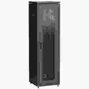Купить Шкаф сетевой 19" LINEA N, 42U, 600х800 мм, стеклянная передняя дверь, черный (Арт. LN05-42U68-G) 19 060,30 грн