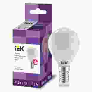 Купить Лампа LED G45 шар матовая 7Вт, 230В, 3000К, E14 серия 360°, IEK (Арт. LLF-G45-7-230-30-E14-FR) 47,00 грн